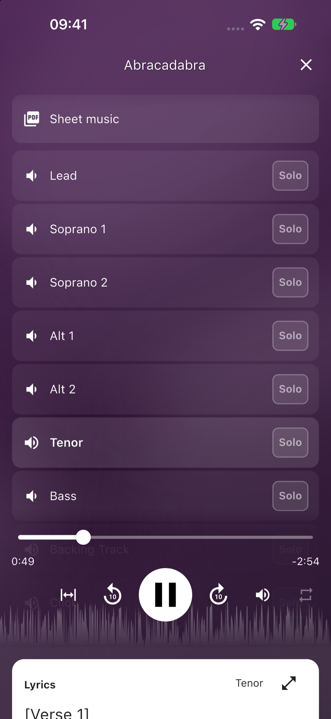 All parts together, with separate volume controls
